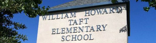 WilliamHoward Taft Elementary School sign